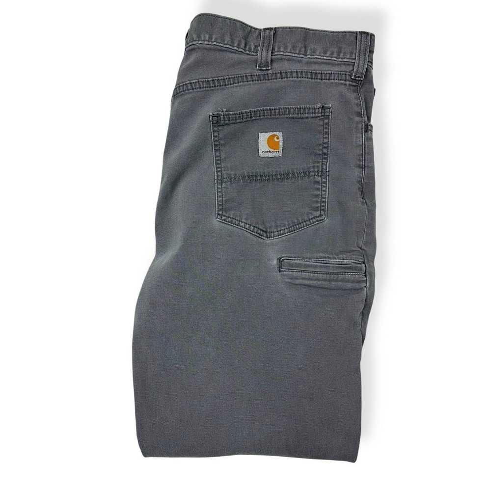 Carhartt Men's Rugged Relaxed Fit Canvas Work Pants 40x32 Gray Outdoors‎ - Picture 14 of 15